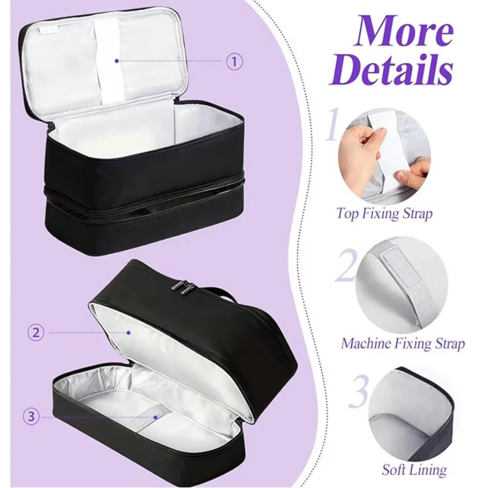 🗽Black Travel Storage Organizer Bag with Lock